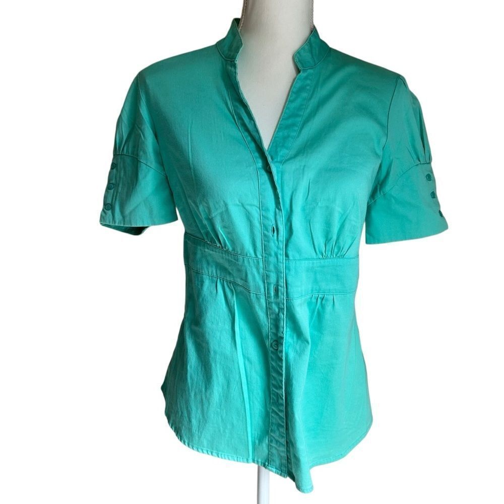 Fred David Button Down Blouse Top Size Small